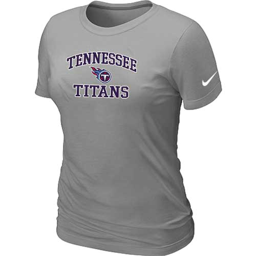 Tennessee Titans Women's Heart & Soul L.Grey T-Shirt,We sell and wholesale Tennessee Titans Women's Heart & Soul L.Grey T-Shirt on line form chian!