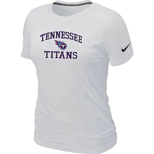 Tennessee Titans Women's Heart & Soul White T-Shirt,We sell and wholesale Tennessee Titans Women's Heart & Soul White T-Shirt on line form chian!