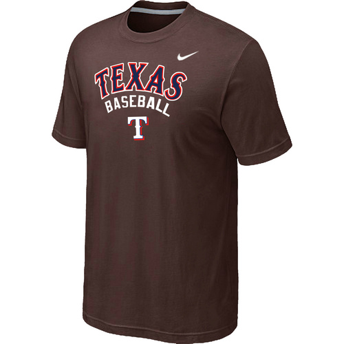 Texans Rangers 2014 Home Practice T-Shirt - Brown,We sell and wholesale Texans Rangers 2014 Home Practice T-Shirt - Brown on line form chian!