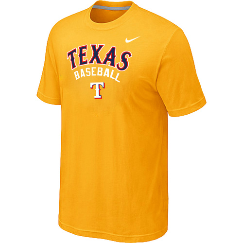 Texans Rangers 2014 Home Practice T-Shirt - Yellow,We sell and wholesale Texans Rangers 2014 Home Practice T-Shirt - Yellow on line form chian!