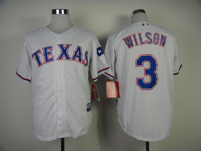 Texas Rangers #3 Wilson 2014 White Jerseys,We sell and wholesale Texas Rangers #3 Wilson 2014 White Jerseys on line form chian!