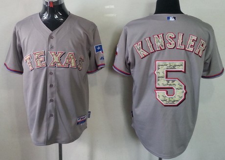 Texas Rangers #5 Ian Kinsler Gray 2013 USMC Road Jerseys,We sell and wholesale Texas Rangers #5 Ian Kinsler Gray 2013 USMC Road Jerseys on line form chian!