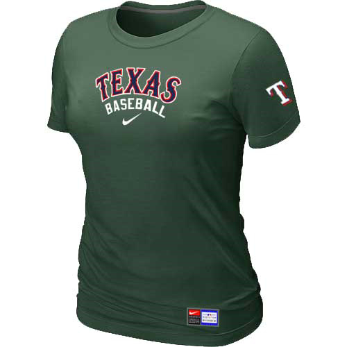 Texas Rangers Nike Women's D.Green Short Sleeve Practice T-Shirt,We sell and wholesale Texas Rangers Nike Women's D.Green Short Sleeve Practice T-Shirt on line form chian!