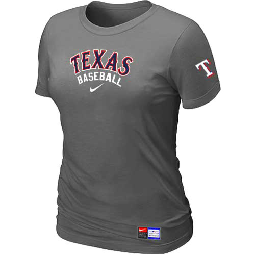 Texas Rangers Nike Women's D.Grey Short Sleeve Practice T-Shirt,We sell and wholesale Texas Rangers Nike Women's D.Grey Short Sleeve Practice T-Shirt on line form chian!