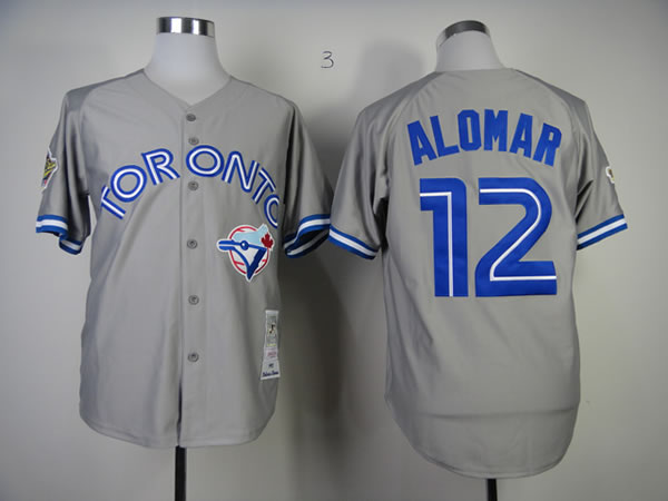 Toronto Blue Jays #12 Alomar Grey Throwback 1992 Jerseys,We sell and wholesale Toronto Blue Jays #12 Alomar Grey Throwback 1992 Jerseys on line form chian!