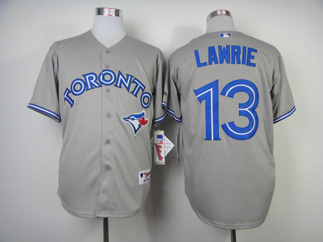 Toronto Blue Jays #13 Brett Lawrie Gray Jerseys,We sell and wholesale Toronto Blue Jays #13 Brett Lawrie Gray Jerseys on line form chian!