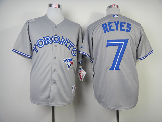 Toronto Blue Jays #7 Jose Reyes Gray Jerseys,We sell and wholesale Toronto Blue Jays #7 Jose Reyes Gray Jerseys on line form chian!