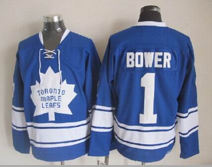 Toronto Maple Leafs #1 Bower Blue Jerseys,We sell and wholesale Toronto Maple Leafs #1 Bower Blue Jerseys on line form chian!