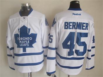 Toronto Maple Leafs #45 Bernier White Jerseys,We sell and wholesale Toronto Maple Leafs #45 Bernier White Jerseys on line form chian!