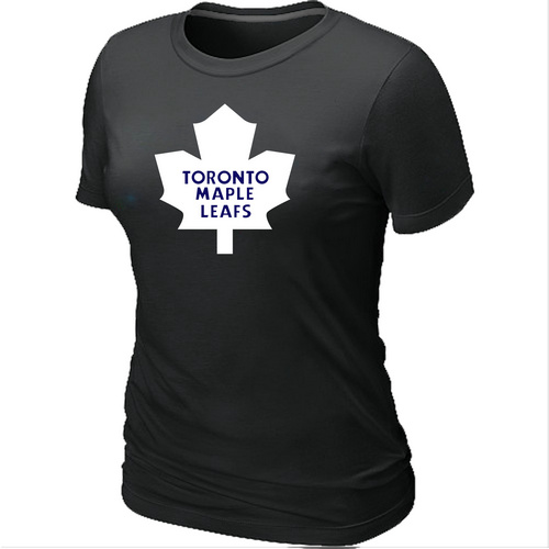 Toronto Maple Leafs Big & Tall Women's Logo Black T-Shirt,We sell and wholesale Toronto Maple Leafs Big & Tall Women's Logo Black T-Shirt on line form chian!