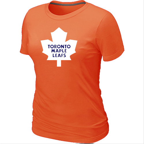 Toronto Maple Leafs Big & Tall Women's Logo Orange T-Shirt,We sell and wholesale Toronto Maple Leafs Big & Tall Women's Logo Orange T-Shirt on line form chian!