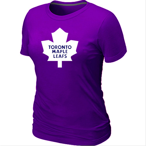 Toronto Maple Leafs Big & Tall Women's Logo Purple T-Shirt,We sell and wholesale Toronto Maple Leafs Big & Tall Women's Logo Purple T-Shirt on line form chian!