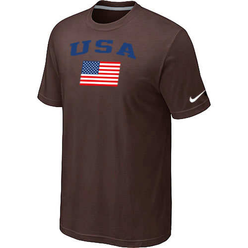 USA Olympics USA Flag Collection Locker Room T-Shirt Brown,We sell and wholesale USA Olympics USA Flag Collection Locker Room T-Shirt Brown on line form chian!