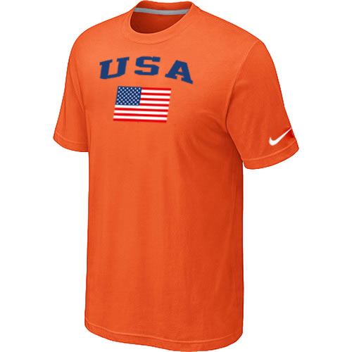 USA Olympics USA Flag Collection Locker Room T-Shirt Orange,We sell and wholesale USA Olympics USA Flag Collection Locker Room T-Shirt Orange on line form chian!