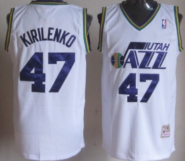 Utah Jazz #47 Andrei Kirilenko White Throwback Authentic Jerseys,We sell and wholesale Utah Jazz #47 Andrei Kirilenko White Throwback Authentic Jerseys on line form chian!