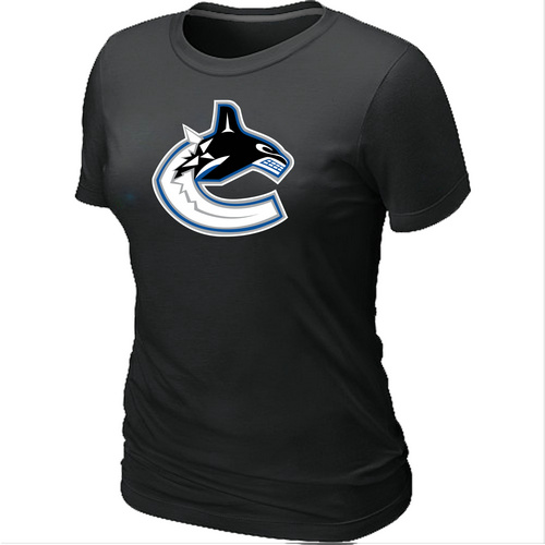 Vancouver Canucks Big & Tall Women's Logo Black T-Shirt,We sell and wholesale Vancouver Canucks Big & Tall Women's Logo Black T-Shirt on line form chian!