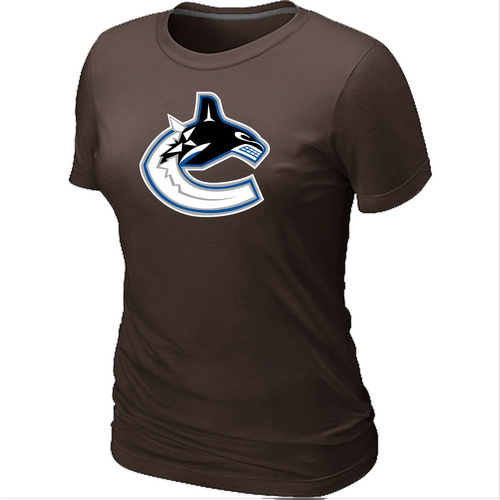 Vancouver Canucks Big & Tall Women's Logo Brown T-Shirt,We sell and wholesale Vancouver Canucks Big & Tall Women's Logo Brown T-Shirt on line form chian!