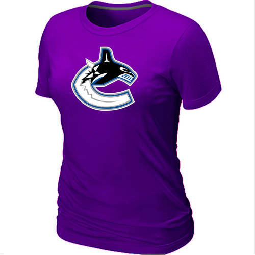 Vancouver Canucks Big & Tall Women's Logo Purple T-Shirt,We sell and wholesale Vancouver Canucks Big & Tall Women's Logo Purple T-Shirt on line form chian!