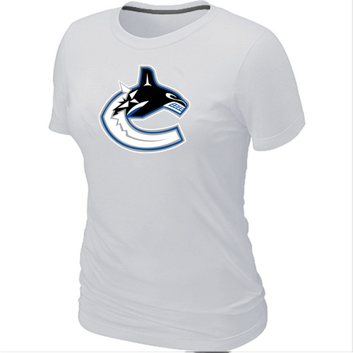 Vancouver Canucks Big & Tall Women's Logo White T-Shirt,We sell and wholesale Vancouver Canucks Big & Tall Women's Logo White T-Shirt on line form chian!