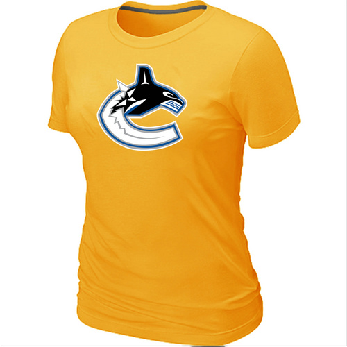 Vancouver Canucks Big & Tall Women's Logo Yellow T-Shirt,We sell and wholesale Vancouver Canucks Big & Tall Women's Logo Yellow T-Shirt on line form chian!