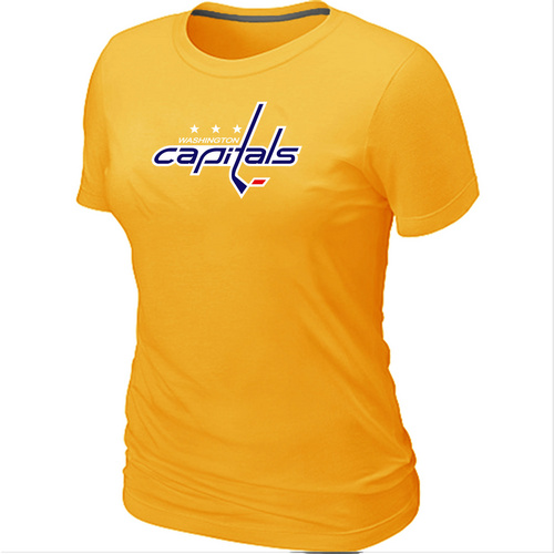 Washington Capitals Big & Tall Women's Logo Yellow T-Shirt,We sell and wholesale Washington Capitals Big & Tall Women's Logo Yellow T-Shirt on line form chian!