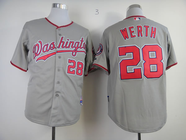 Washington Nationals #28 Werth Gray Cool Base Jerseys,We sell and wholesale Washington Nationals #28 Werth Gray Cool Base Jerseys on line form chian!