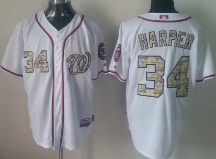 Washington Nationals #34 Bryce Harper White 2013 USMC Home Cool Base Jerseys,We sell and wholesale Washington Nationals #34 Bryce Harper White 2013 USMC Home Cool Base Jerseys on line form chian!