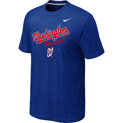Washington Nationals 2014 Home Practice T-Shirt - Blue,We sell and wholesale Washington Nationals 2014 Home Practice T-Shirt - Blue on line form chian!