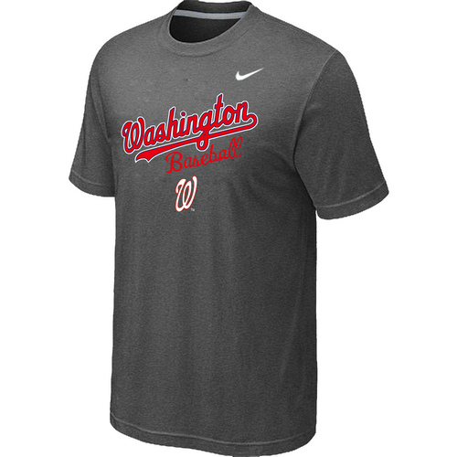 Washington Nationals 2014 Home Practice T-Shirt - Dark Grey,We sell and wholesale Washington Nationals 2014 Home Practice T-Shirt - Dark Grey on line form chian!