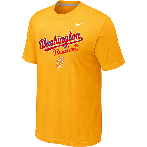 Washington Nationals 2014 Home Practice T-Shirt - Yellow,We sell and wholesale Washington Nationals 2014 Home Practice T-Shirt - Yellow on line form chian!