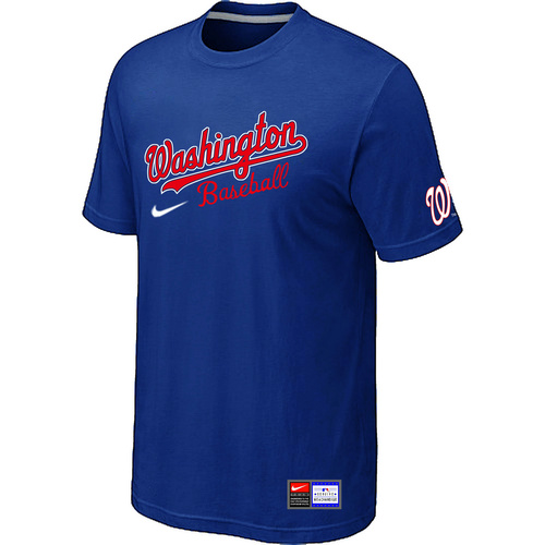 Washington Nationals Blue Nike Short Sleeve Practice T-Shirt,We sell and wholesale Washington Nationals Blue Nike Short Sleeve Practice T-Shirt on line form chian!