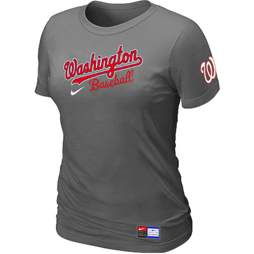 Washington Nationals D.Grey Nike Women's Short Sleeve Practice T-Shirt,We sell and wholesale Washington Nationals D.Grey Nike Women's Short Sleeve Practice T-Shirt on line form chian!