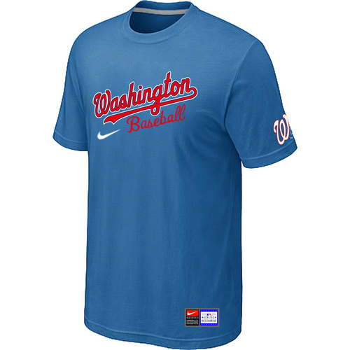Washington Nationals light Blue Nike Short Sleeve Practice T-Shirt,We sell and wholesale Washington Nationals light Blue Nike Short Sleeve Practice T-Shirt on line form chian!