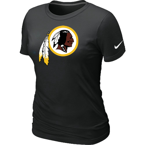 Washington Red Skins Black Women's Logo T-Shirt,We sell and wholesale Washington Red Skins Black Women's Logo T-Shirt on line form chian!