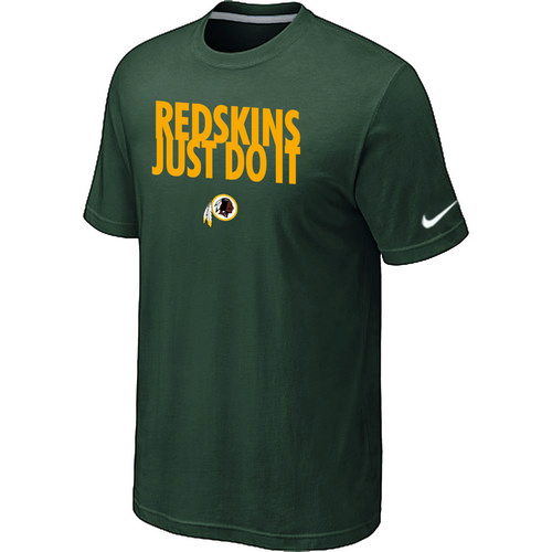 Washington Red Skins Just Do It D.Green T-Shirt,We sell and wholesale Washington Red Skins Just Do It D.Green T-Shirt on line form chian!