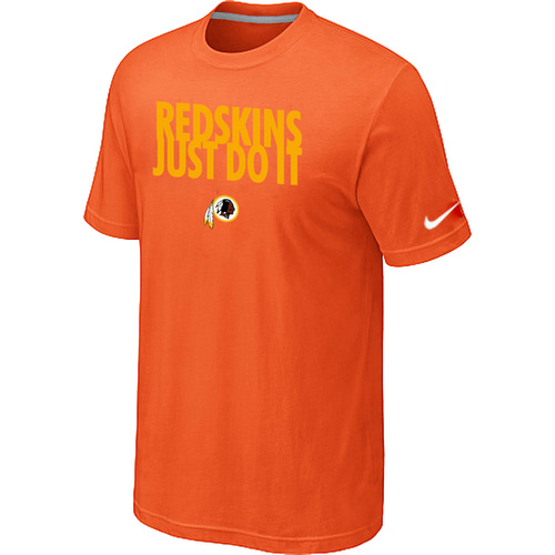 Washington Red Skins Just Do It Orange T-Shirt,We sell and wholesale Washington Red Skins Just Do It Orange T-Shirt on line form chian!