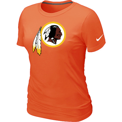 Washington Red Skins Orange Women's Logo T-Shirt,We sell and wholesale Washington Red Skins Orange Women's Logo T-Shirt on line form chian!