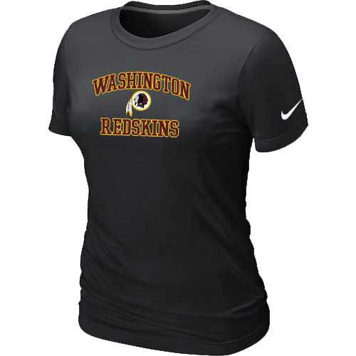 Washington Red Skins Women's Heart & Soul Black T-Shirt,We sell and wholesale Washington Red Skins Women's Heart & Soul Black T-Shirt on line form chian!