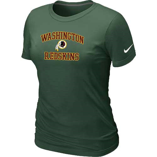 Washington Red Skins Women's Heart & Soul D.Green T-Shirt,We sell and wholesale Washington Red Skins Women's Heart & Soul D.Green T-Shirt on line form chian!