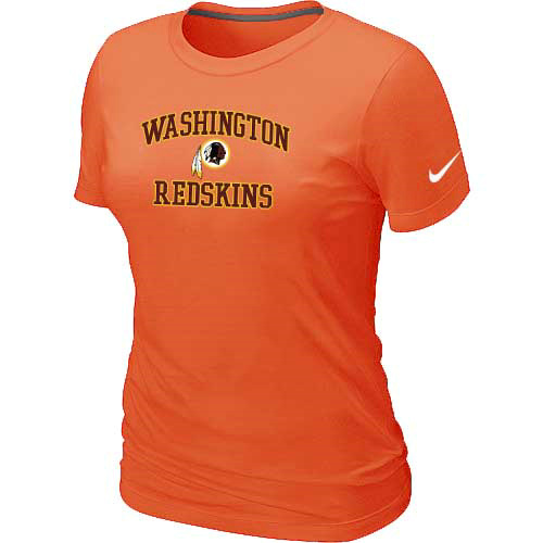 Washington Red Skins Women's Heart & Soul Orange T-Shirt,We sell and wholesale Washington Red Skins Women's Heart & Soul Orange T-Shirt on line form chian!
