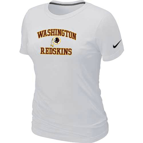 Washington Red Skins Women's Heart & Soul White T-Shirt,We sell and wholesale Washington Red Skins Women's Heart & Soul White T-Shirt on line form chian!