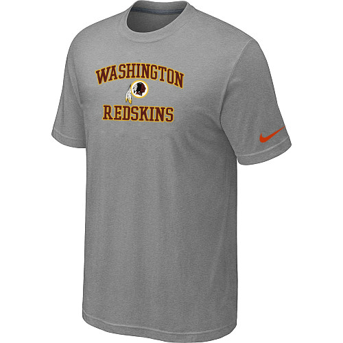 Washington Redskins Heart & Soul Light grey T-Shirt,We sell and wholesale Washington Redskins Heart & Soul Light grey T-Shirt on line form chian!