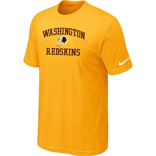 Washington Redskins Heart & Soul Yellow T-Shirt,We sell and wholesale Washington Redskins Heart & Soul Yellow T-Shirt on line form chian!