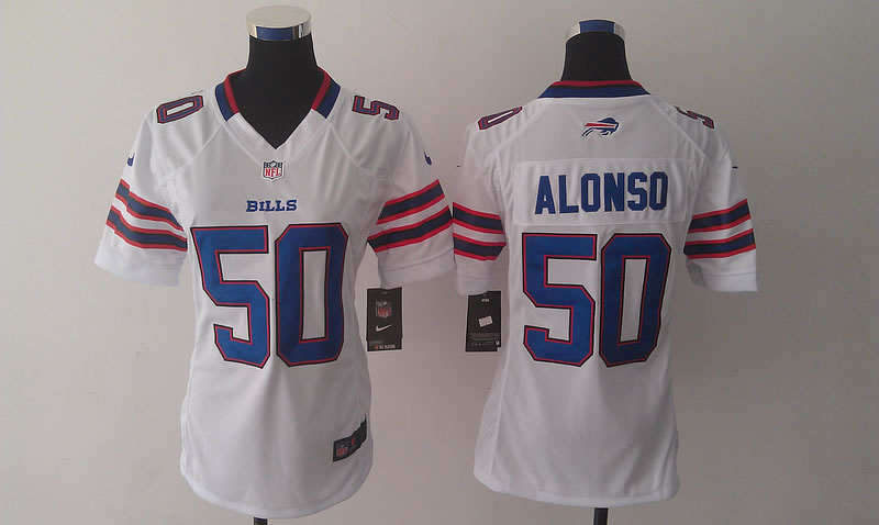 Womens Nike Limited Buffalo Bills #50 Alonso White Jerseys,We sell and wholesale Womens Nike Limited Buffalo Bills #50 Alonso White Jerseys on line form chian!