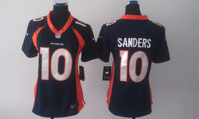 Womens Nike Limited Denver Broncos #10 Sanders Navy Blue Jerseys,We sell and wholesale Womens Nike Limited Denver Broncos #10 Sanders Navy Blue Jerseys on line form chian!
