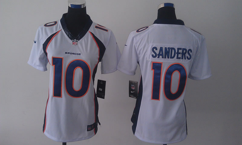 Womens Nike Limited Denver Broncos #10 Sanders White Jerseys,We sell and wholesale Womens Nike Limited Denver Broncos #10 Sanders White Jerseys on line form chian!