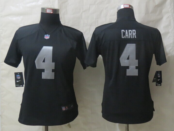 Womens Nike Limited Oakland Raiders #4 Carr Black Jerseys,We sell and wholesale Womens Nike Limited Oakland Raiders #4 Carr Black Jerseys on line form chian!