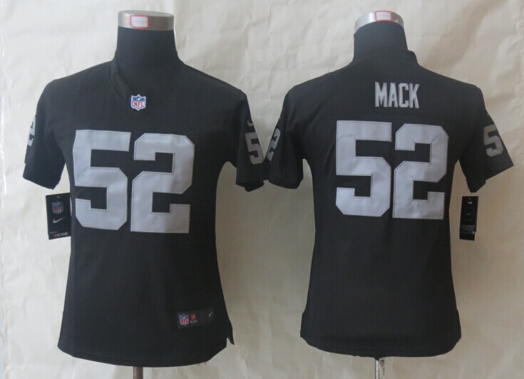 Womens Nike Limited Oakland Raiders #52 Mack Black Jerseys,We sell and wholesale Womens Nike Limited Oakland Raiders #52 Mack Black Jerseys on line form chian!
