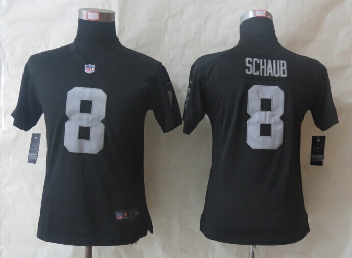 Womens Nike Limited Oakland Raiders #8 Schaub Black Jerseys,We sell and wholesale Womens Nike Limited Oakland Raiders #8 Schaub Black Jerseys on line form chian!