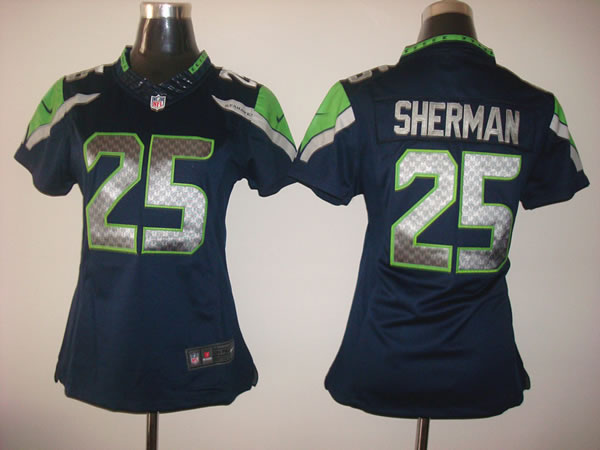 Womens Nike Limited Seattle Seahawks #25 Sherman Blue Jerseys,We sell and wholesale Womens Nike Limited Seattle Seahawks #25 Sherman Blue Jerseys on line form chian!